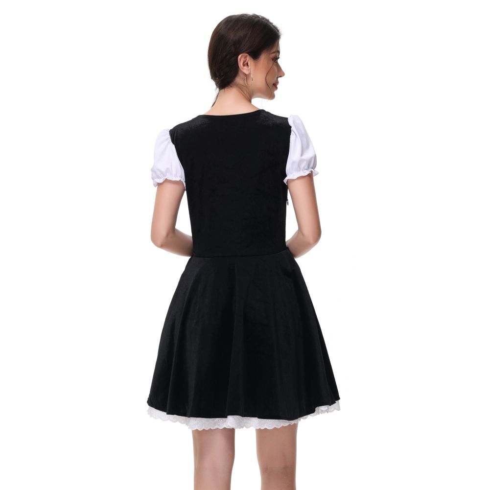Женские костюмы Октоберфест для баварских платьев Dirndl в клетку